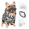 thumbnail image 4 of Uemuo Tropical Leaves for Winter Dog Hoodie Sweatshirts with Pockets Warm Dog Clothes for Small Dogs Chihuahua-XX-Large, 4 of 8