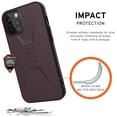 thumbnail image 3 of UAG iPhone 12 Pro Max Case [6.7-inch screen] Sleek Ultra-Thin Shock-Absorbent Civilian Protective Cover, Eggplant, 3 of 8