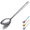 1.Silver, variant on ReaNea Silver Cooking Spoon, Stainless Steel Kitchen Solid Basting Serving Spoons for Cooking