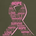 thumbnail image 3 of CafePress - Breast Cancer Ribbon Collage Dark T Shirt - Men's Classic Graphic Cotton T-Shirt, 3 of 4