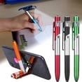 thumbnail image 2 of 4 In 1 Multifunction Ballpoint Pen with LED Light Fold Phone Holder Night Read Writing Pencil Office School Student Stationery MP-8878-red, 2 of 6