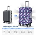 thumbnail image 6 of Daiia Skull Purple Flower Luggage Cover, Thickened Washable Travel Luggage Covers, Elastic Unique Baggage Covers for 18-20 inch Luggage-Large, 6 of 9