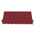 thumbnail image 2 of Awntech 8.38 Ft Charleston Sloped Fixed Awning with Scrolled Iron Arms (100.5in x 24in x 36in), Burgundy, 2 of 2