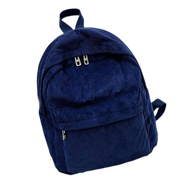 Sonducket de pana contenedor multiusos Universal mujeres hombres Color sólido estudiante mochilas accesorios de ropa bolsas de almacenamiento Mochilas Azul
