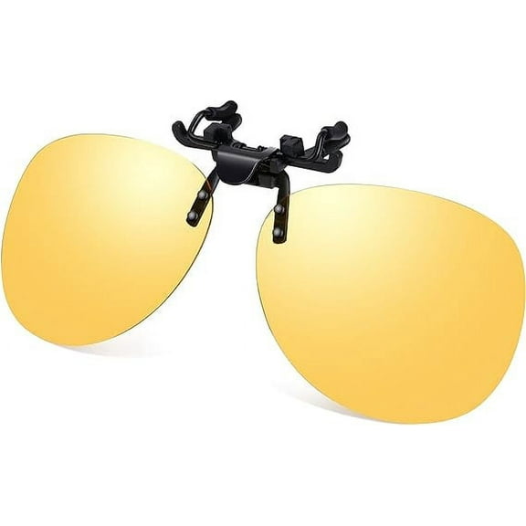 Polarized Clip on Flip up Plastic Sunglasses Driving Fishing Traveling