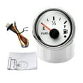 thumbnail image 1 of Waterproof 52mm Fuel Level Gauge 0-190/240-33ohm With Low Warning Light For Cat Boat Fuel Indicator Water Level Meter Red LED ,Easy to Install, 1 of 4