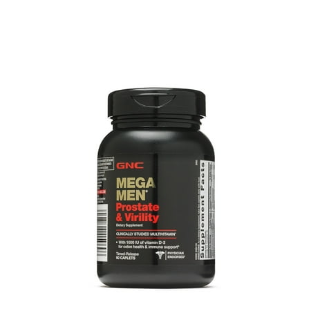 GNC Mega Men Prostate and Virility | Supports Optimal Sexual Health and Prostate