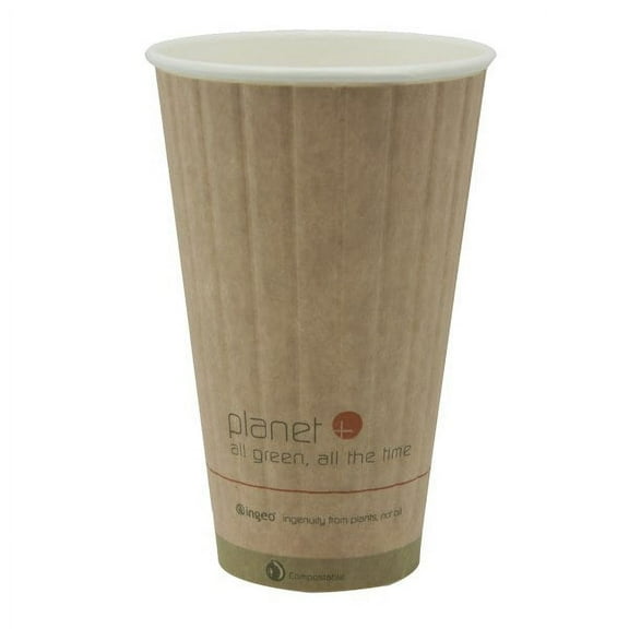 STALKMARKET Disposable Hot Cup,16 oz.,Brown,PK600 PLC-16-DW