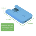 thumbnail image 4 of Silicone Phone Holder Compatible with Bogg Bag, Soft Silicone Charm Insert Accessories and Attachment for Bogg Beach Bags, Generic Portable Size Fits for iPhone and Android Phones Blue, 4 of 9