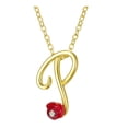 thumbnail image 1 of Jusqu'à 65% de Réduction sur les Colliers SMihono pour Femmes, Collier Lettre Rose avec Strass, Pendentif Rétro en Anglais, 1 of 1