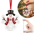 thumbnail image 2 of 2 Pcs Christmas Cash Gift Ornaments, Acrylic Money Holders for Tree Decor, Christmas Holder Ornaments, Festive Storage Hanging Charms, Money Holder Pendants, Decorative Gift‑Keeping Trinkets, 2 of 3