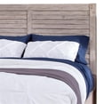 thumbnail image 7 of Bowery Hill Modern Farmhouse White-washed Wood King Double Panel Bed, 7 of 7