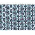 thumbnail image 2 of Zelouf Print On Challis  , Sewing, DIY, Crafts Fabric by the Yard, 437 Aqua/red, 1 Yard, 2 of 2