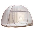 thumbnail image 1 of Mosquitero tipo tienda AMMER portátil color marrón para cama, 1 of 7