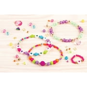Make It Real: Ultimate Bead Studio - 2600 Pieces, Includes Beads Cord & Jump Rings, Organizer With 3 Trays, Bead Storage, Jewelry Kit, Make Bracelets Necklaces & More, Kids Ages 8+