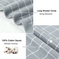 thumbnail image 3 of 6-Pack 100% Cotton Absorbent Kitchen Towels Classic Plaid Style Grey, 3 of 8