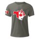 thumbnail image 3 of Tops para hombre, blusas y camisas de manga corta con cuello redondo para hombre, jersey informal con cuello redondo estampado para hombre, pantalones cortos deportivos para fitness, blusa para hombre, 3 of 4