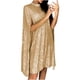 thumbnail image 1 of Vestido Casual de Mujer Shrring Vestido Sólido Mini Vestido de Manga Larga Con Cuello en O Odeerbi  ODB114979, 1 of 6