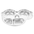 thumbnail image 3 of 1 Pce Assiette pour Enfants en Acier Inoxydable 304 Assiette Alimentaire Assiette Ménagère, 3 of 6