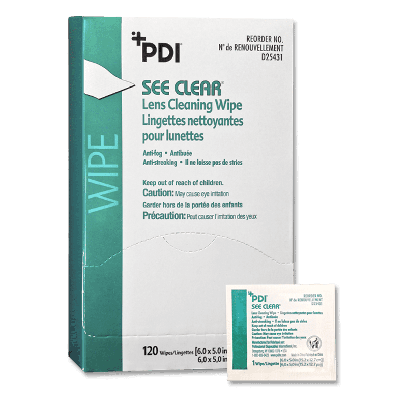 SEE CLEAR EYE GLASS CLEANING WIPES 120CTBOX