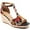 Black, variant on Ecetana Women's Wedge Sandals Open Toe Espadrilles Platform Sandals with Ankle Strap