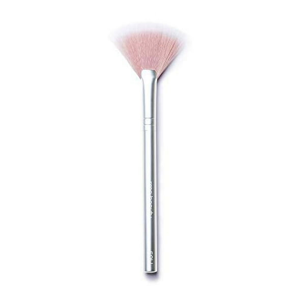 RMS Beauty Skin2Skin Fan Brush - Provides Perfect Dusting of Powder Blush & Bronzer for Makeup Application - Made with Synthetic Fibers, Vegan & Cruelty-Free (1 Count)