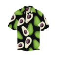 thumbnail image 3 of Camisas gráficas de hojas tropicales y aguacates para hombre, ropa con estampado 3D, camisa hawaiana de playa, blusas Y2K de manga corta, ropa con solapa, 3 of 5