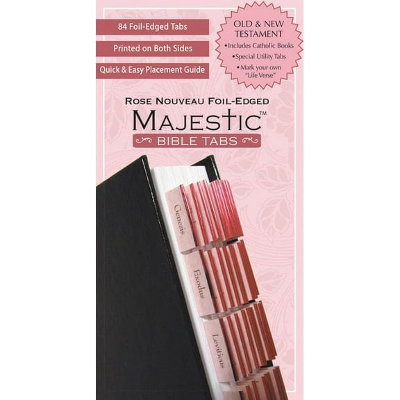 Majestic(tm) Bible: Majestic Rose Nouveau Foil-Edged Bible Tabs (Other)