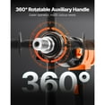 thumbnail image 3 of KFFKFF Diamond Core Drilling Machine, 8 in Drilling Diameter, Handheld Dry and Wet Concrete Core Drill Rig with 4 Drill Bits, 1075/2300 RPM 2-Speed, 3 of 9