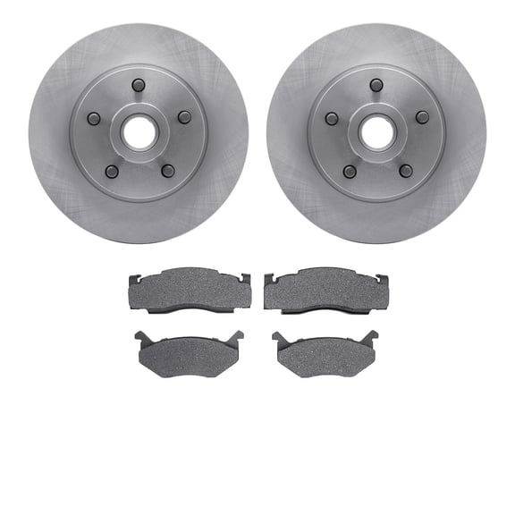 Dynamic Friction Company Front Brake Rotors with 5000 Advanced Brake Pads 6502-39032