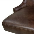 thumbnail image 6 of Holmes Tufted High-Back 360 Swivel Counter-Height Barstool Mid Brown, 6 of 11
