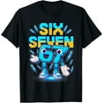 thumbnail image 2 of 100% Cotton Six Seven Brainrot Italian Funny 67 Kids Gaming Meme T-Shirt, 2 of 5