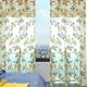 thumbnail image 4 of Cortina de gasa con diseño de peonías para puertas de cristal | Juego de 2 piezas con encaje colgante | Cortinas transparentes para ventanas francesas de dormitorio | 99,5 x 199,5 cm, 4 of 5