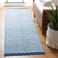 thumbnail image 2 of SAFAVIEH Montauk Sharlene Solid Braided Cotton Area Rug, Blue, 8' x 10', 2 of 9