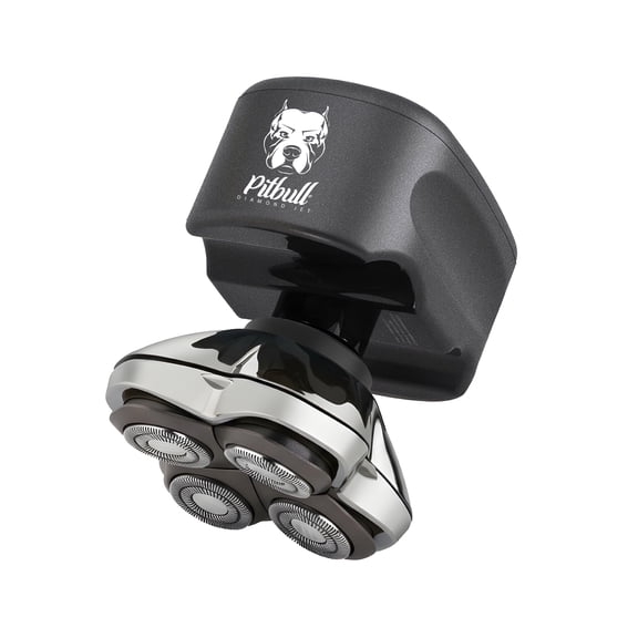 Skull Shaver Pitbull Diamond Jet – Cordless Electric Head Shaver with Turbo Mode, PRO Blades, Travel Case & Baby Beast Trimmer 3SUM | IPX7 waterproof – Premium Gift for Men