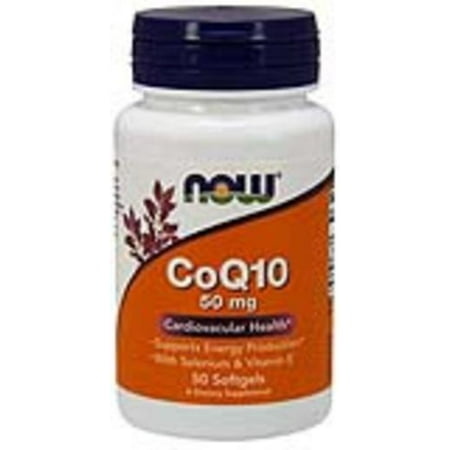 CoQ10 50mg With Vitamin E And Selenium Now Foods 50