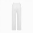 thumbnail image 4 of NOLDARES Girls Straight Wide Leg Track Pants Elastic Waist Casual Baggy Athletic Pants Loose Jogger Sweatpants(White,14-15 Y), 4 of 5