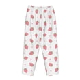 thumbnail image 5 of Naloa Hand Drawn Strawberry Print Women’s Ultra-Soft Comfy Pajama Lounge Pants with Pockets & Drawstring, 5 of 8
