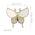 thumbnail image 4 of Broche elegante con forma de mariposa de cristal, aleación de diamantes de imitación, 4 x 3,5 cm, 4 of 4