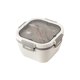 thumbnail image 1 of Matsuzay Contenedor de almuerzo apilable, ensaladera con cubiertos, salsa de 4 compartimentos, a prueba de fugas, buen sellado, fiambrera para estudiantes Cocina y Comedor Blanco 1700ML Matsuzay HA073026-03, 1 of 6