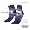 thumbnail image 6 of Fuzoiu Planets Stars And Galaxies Print Adult Socks, Crew Moisture-wicking Socks, Unisex Cushion Crew Socks,Casual Sports Ankle Socks, 6 of 7