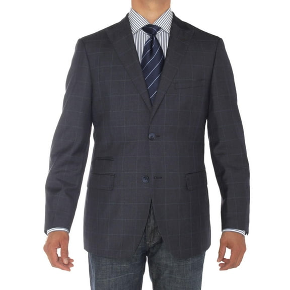 Mens Blue Modern Fit Blazer Luciano Natazzi 2 Button Suit