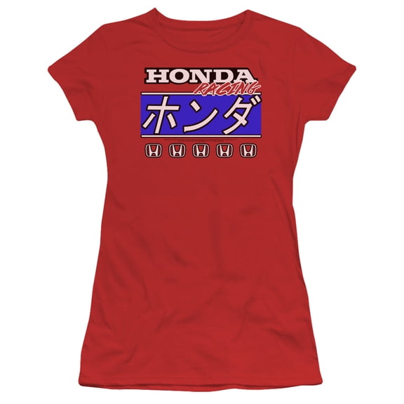 Honda Kanji Racing S/S Junior Women's T-Shirt Sheer Red