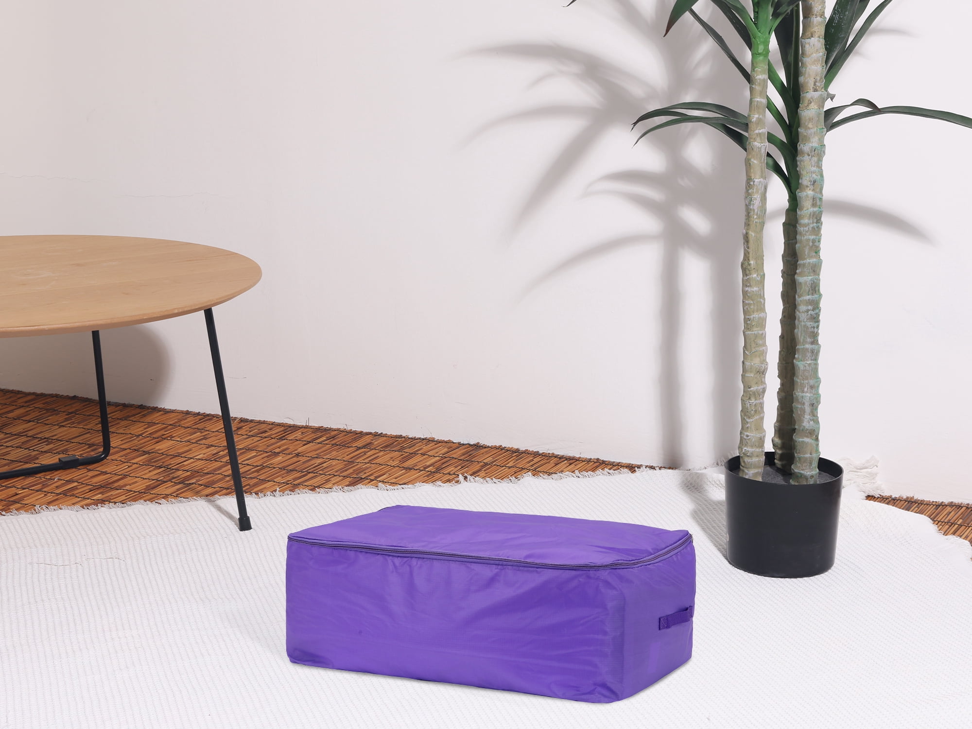 Unique Bargains 1 Pack Clothes Storage Bags Moving Bags Purple 27.5*19.5*12in