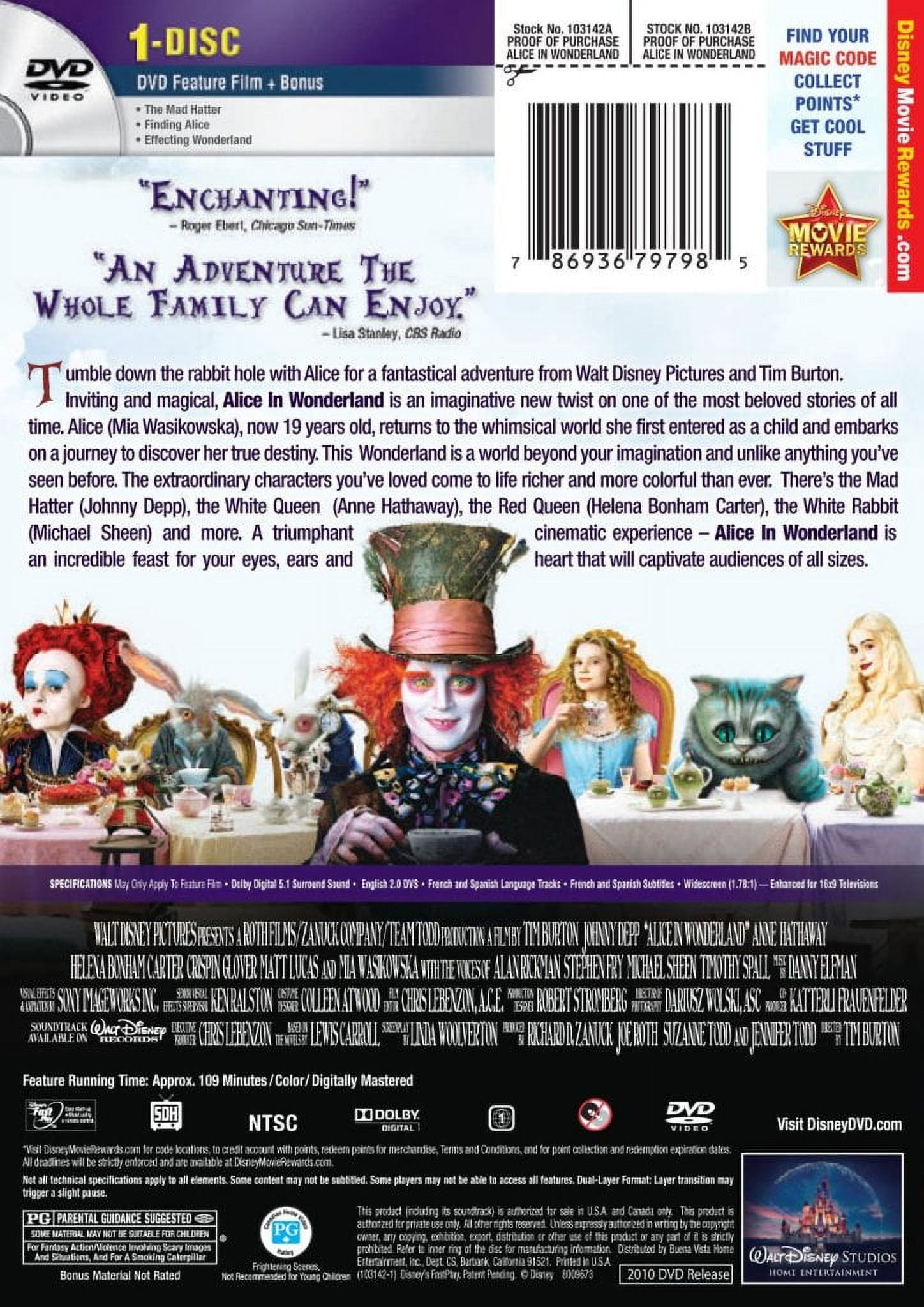 その他 Alice in Wonderland/ [DVD] [Import] wyw801m Alice in Wonderland (DVD, 2010) 786936797985| eBay