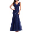 thumbnail image 2 of Lolmot Sexy Dresses for Women Formal Dress V Neck Sleeveless Sparkle Sequins Bodycon Cocktial Dresses Wedding Dresses Party Club Dress, 2 of 5