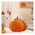 thumbnail image 4 of Way To Celebrate Sherpa Pumpkin Decoration, Diameter 7 inch, Orange colour, 4 of 4