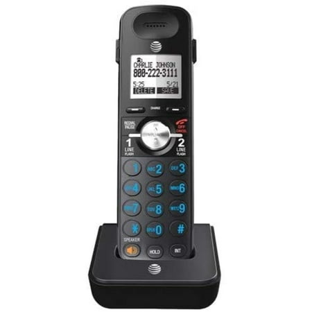 AT&T TL88002 (Black) Accessory Cordless Handset for AT&T TL88102 Expandable Phone System, New DECT 6.0 Technology - Interference Free Communication -.., By