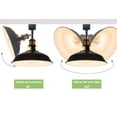 thumbnail image 4 of FSLiving Industrial Vintage Adjusted Angle J-Type Track Head Lighting E26 Base Black Metal Ceiling Light Track Light Fixture for Loft Mirror Front Office Kitchen Bulb and Track Not Included - 3 Pack, 4 of 8