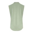 thumbnail image 3 of qucoqpe Womens Summer Cotton Linen Shirts Button V Neck Sleeveless Shirts Casual Loose Vintage Print Tank Tops Blouse, 3 of 6